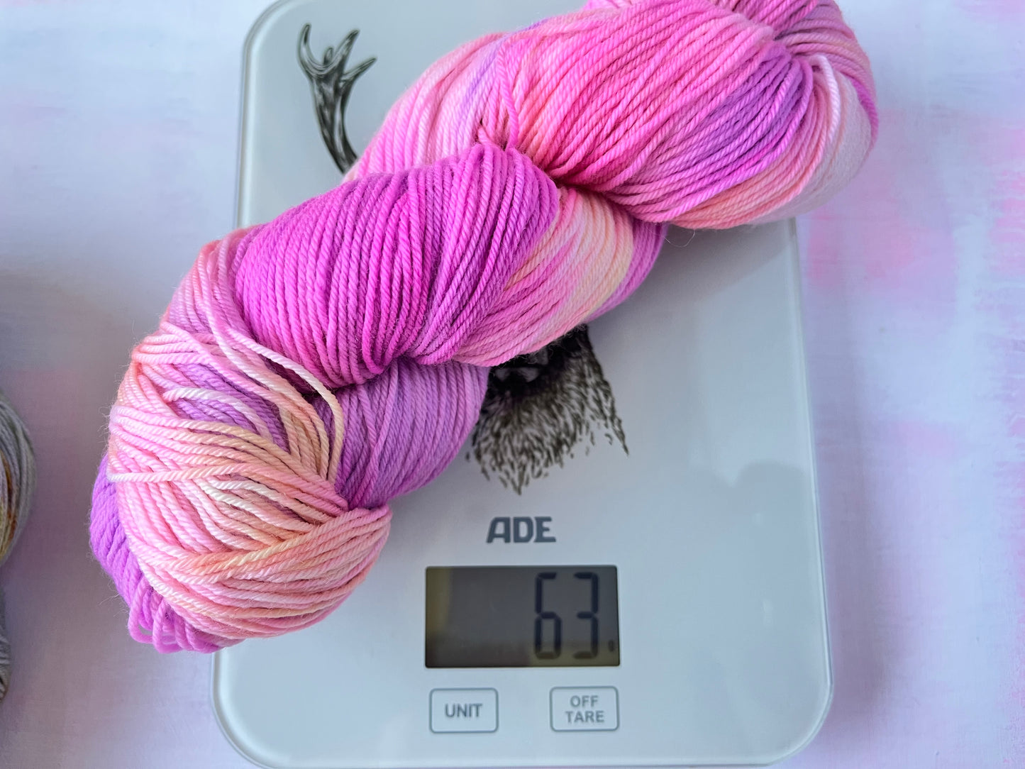SALE BUY MY BALLS! 162g Grey Speckle & Pink Mix | 4ply Sock