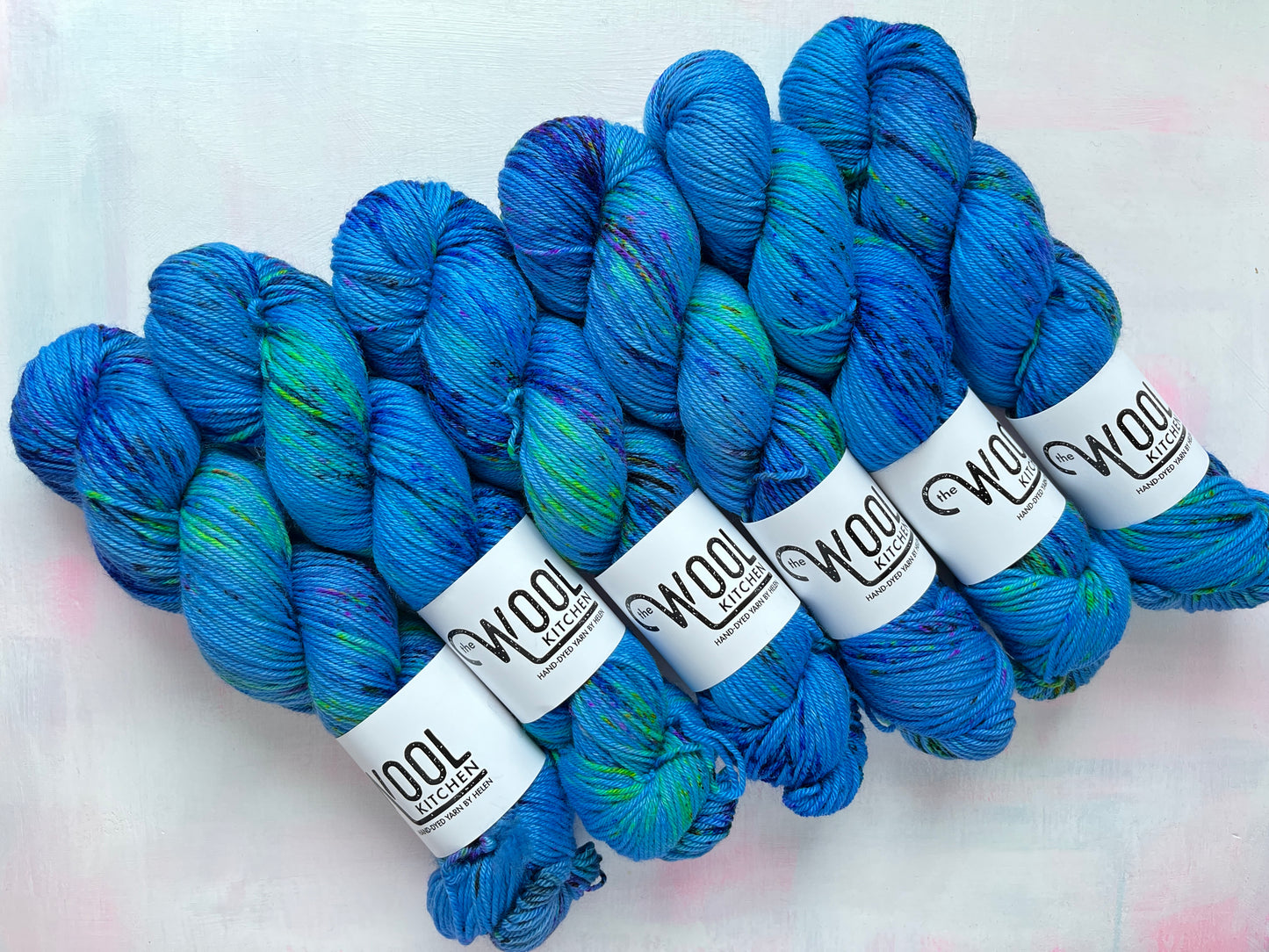 SALE Mystic Blue 6 skein Bundle | BFL DK Wool