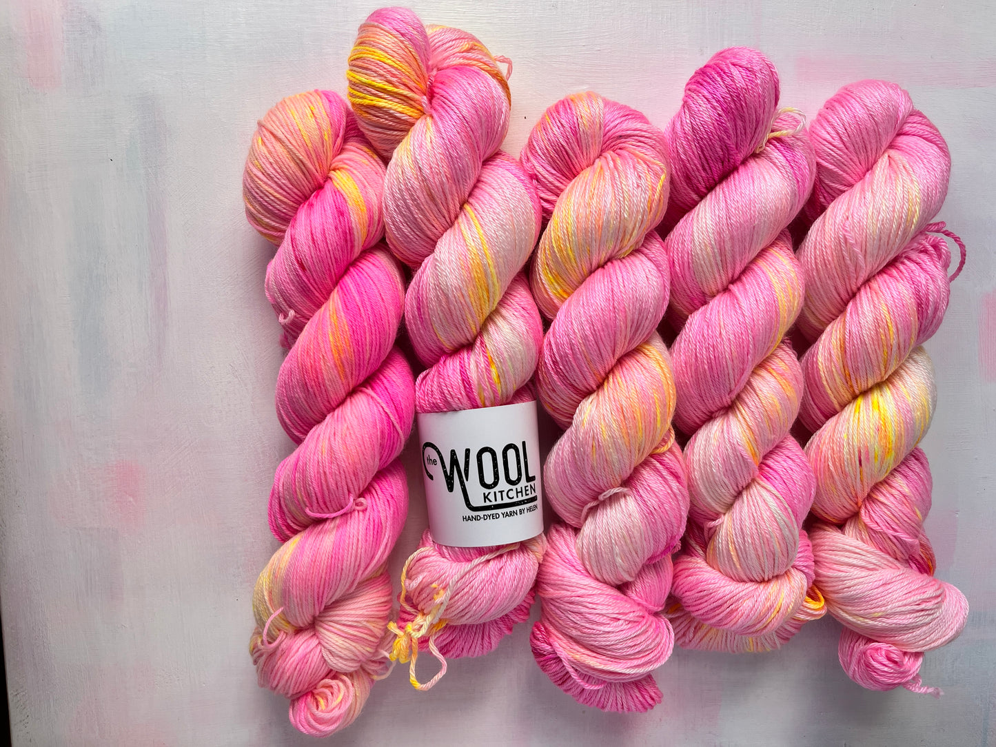 July Fungi Fade Yarn from the Floral Fade 3 Fungi Monthly Yarn club collection by the hand dyed yarn expert, The Wool Kitchen. 