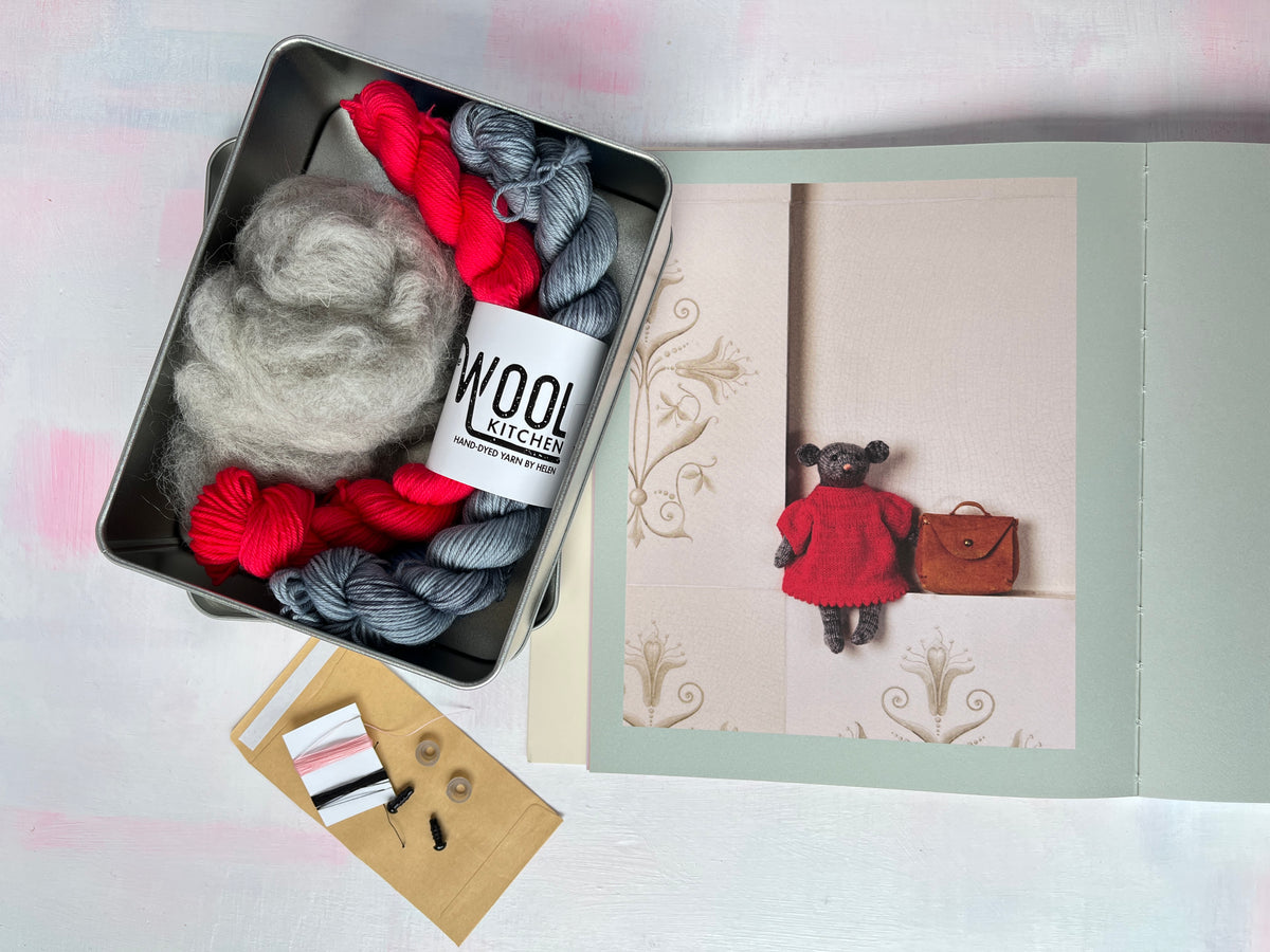 Sadie the Mouse yarn kit | 4ply Minis Sock Yarn