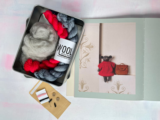 Sadie the Mouse yarn kit | 4ply Minis Sock Yarn