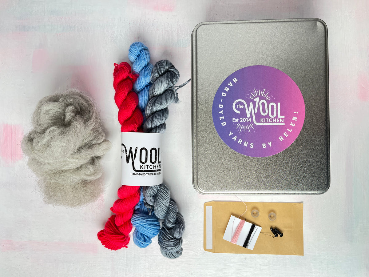 Sadie the Mouse yarn kit | 4ply Minis Sock Yarn