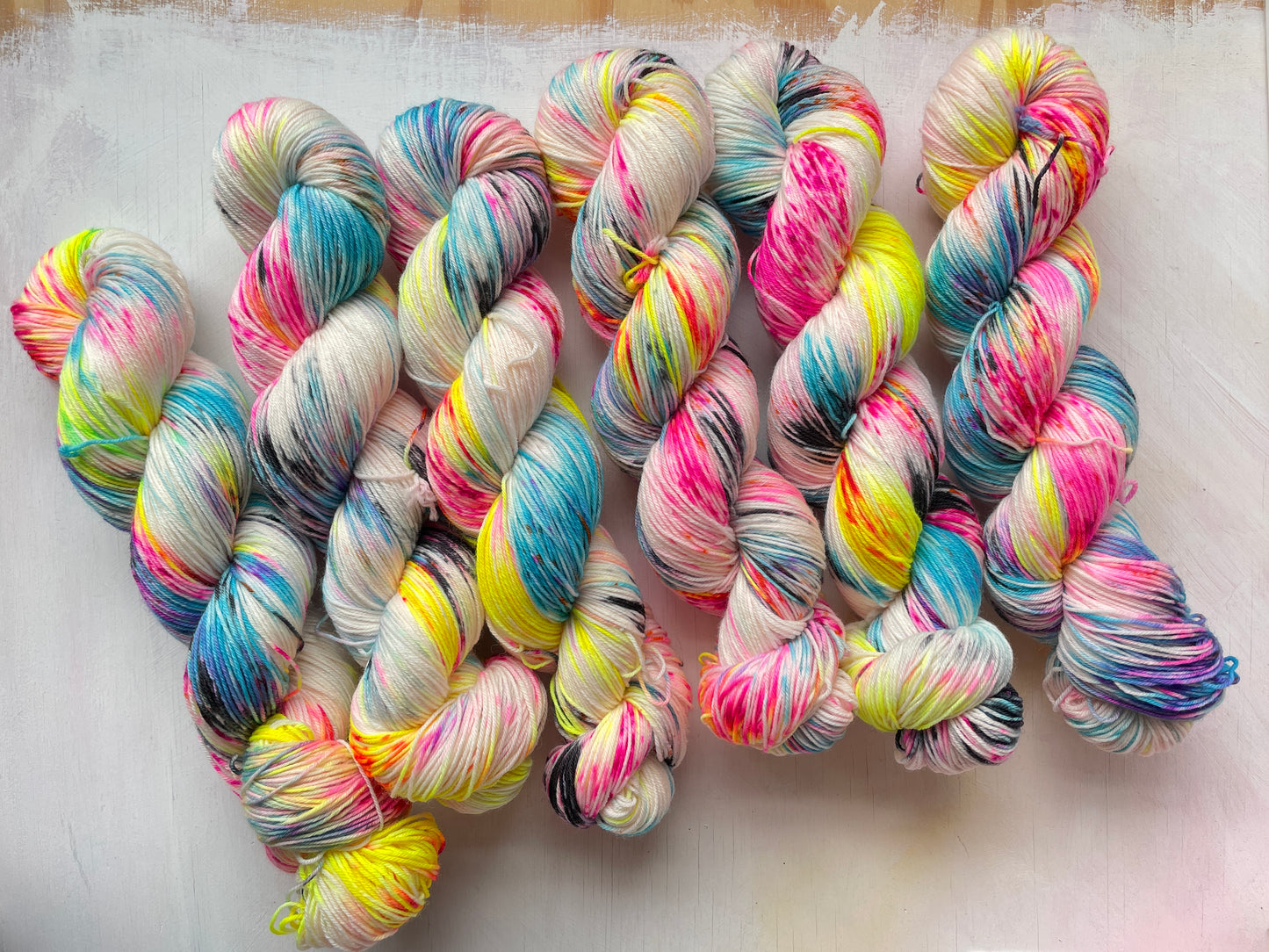 Round 3 Jellyfish monthly sock yarn club - Merino nylon - 4ply
