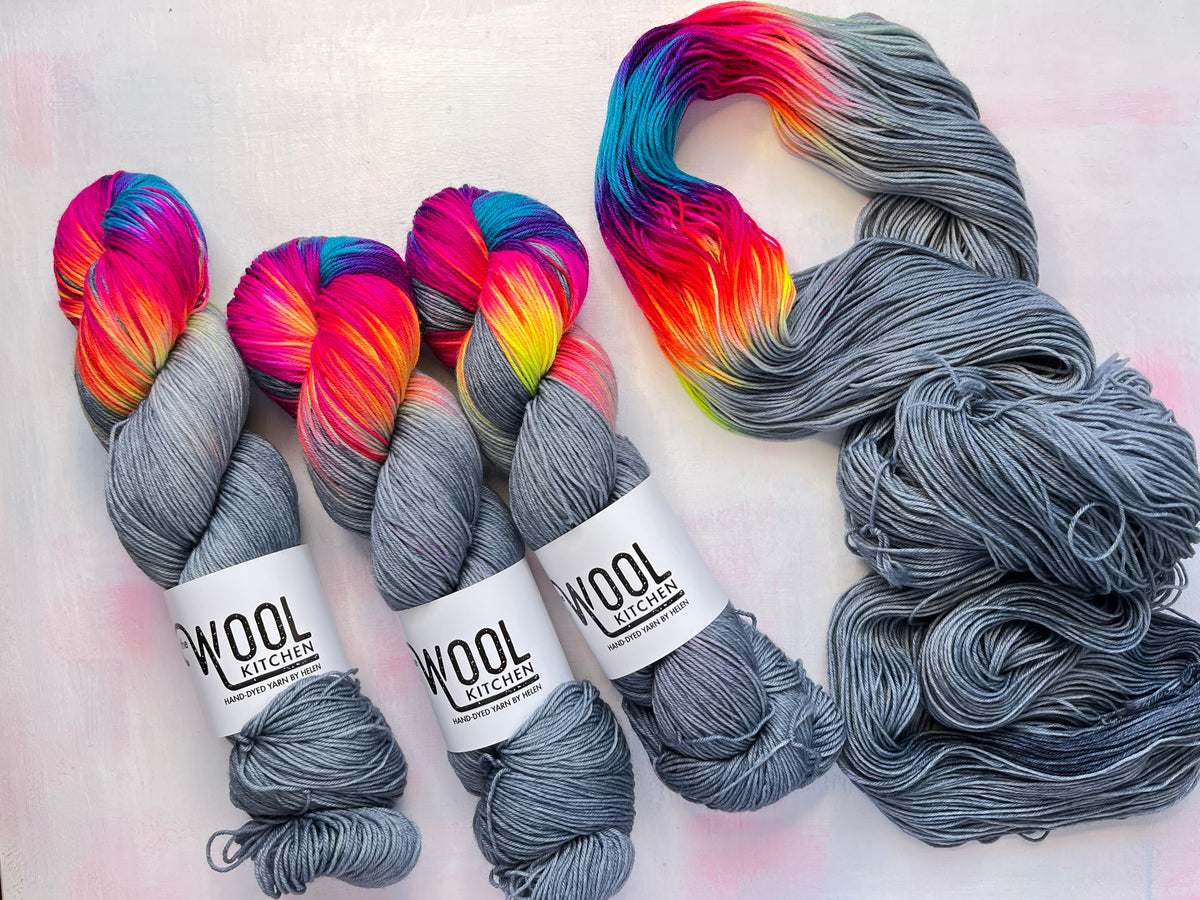 After the Rain from the 4ply sock collection by the hand dyed yarn expert, The Wool Kitchen