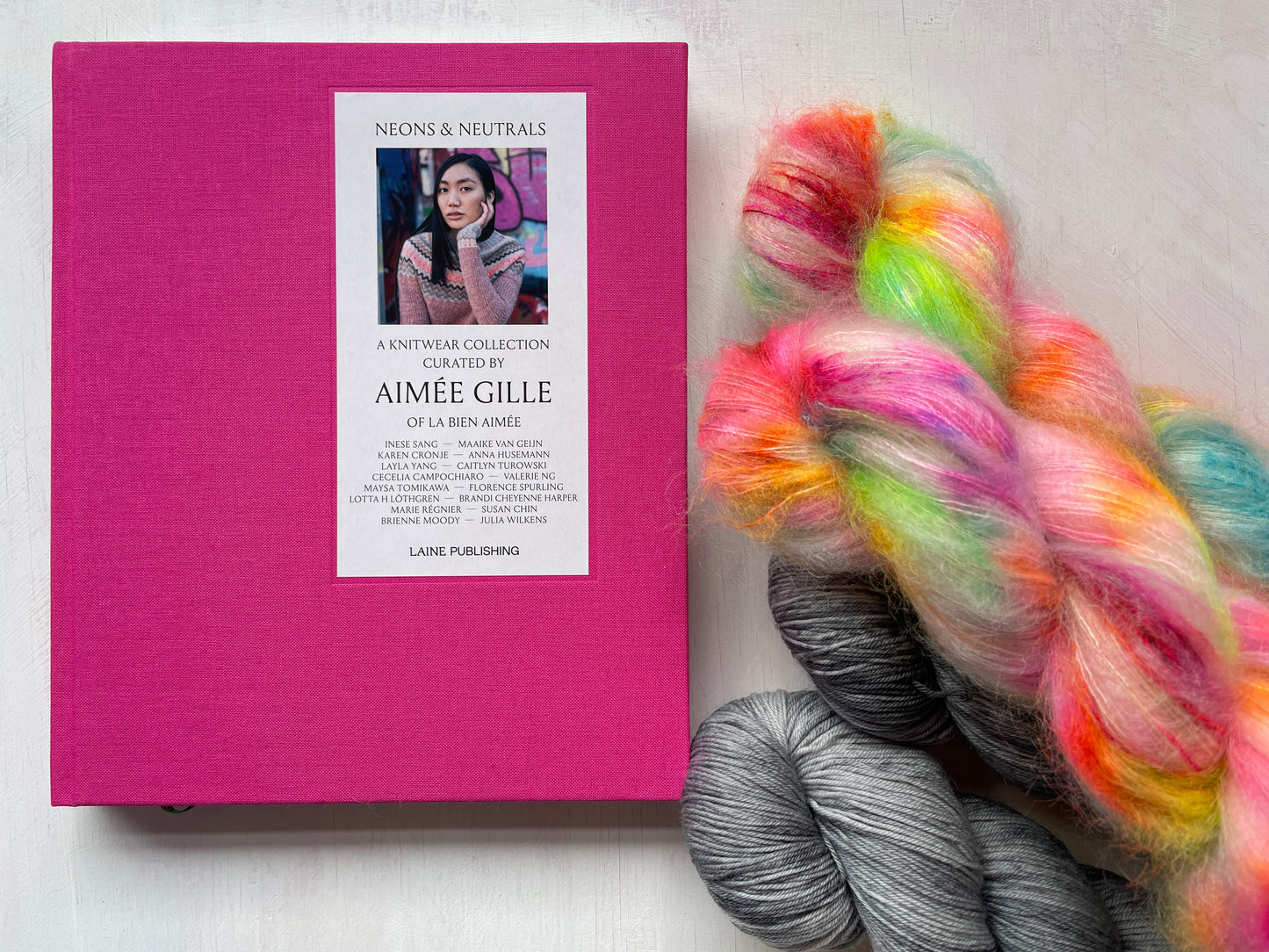 Neons and Neutrals book from the hand dyed expert, The Wool Kitchen