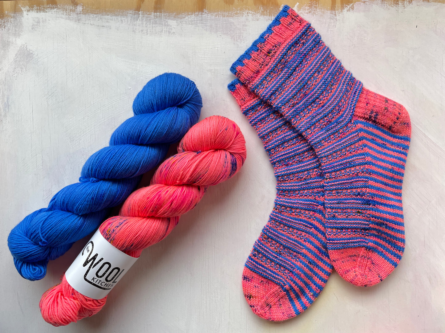 Sock set - electric dreams - Merino nylon - 4ply