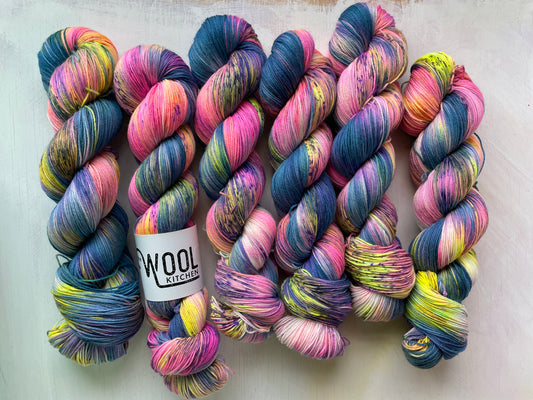 Hesperides 4 Ply Sock Yarn from the hand dyed yarn expert, The Wool Kitchen