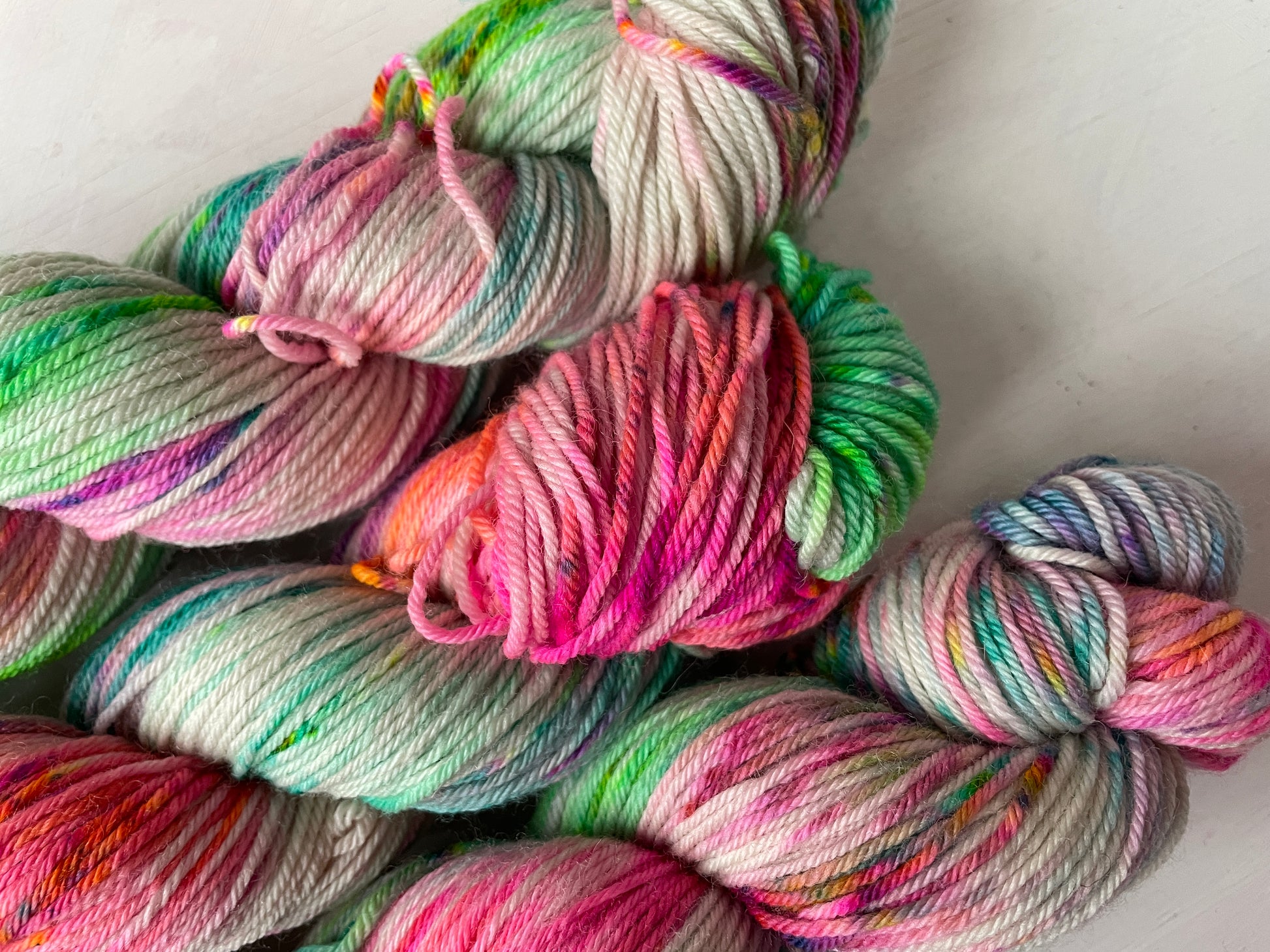 OOAK Heavy Handed Iridium BFL DK Wool from the hand dyed yarn expert, The Wool Kitchen