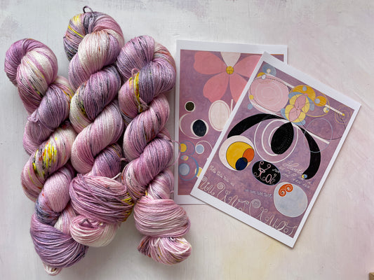 2 | Hilma Af Klint Luxury Yarn Club | 4ply Merino Silk