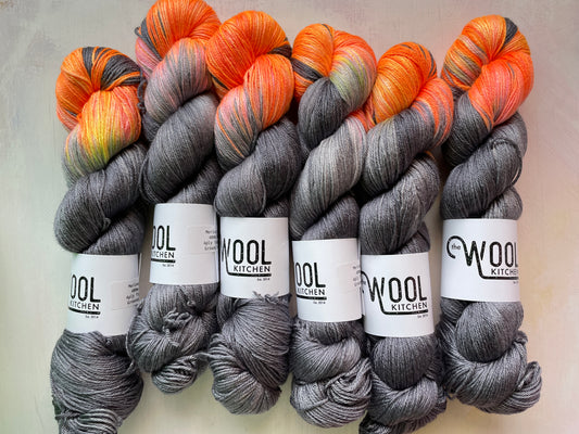 Ground Control from the Luxury 4ply Merino Silk collection from the hand dyed yarn expert, The Wool Kitchen