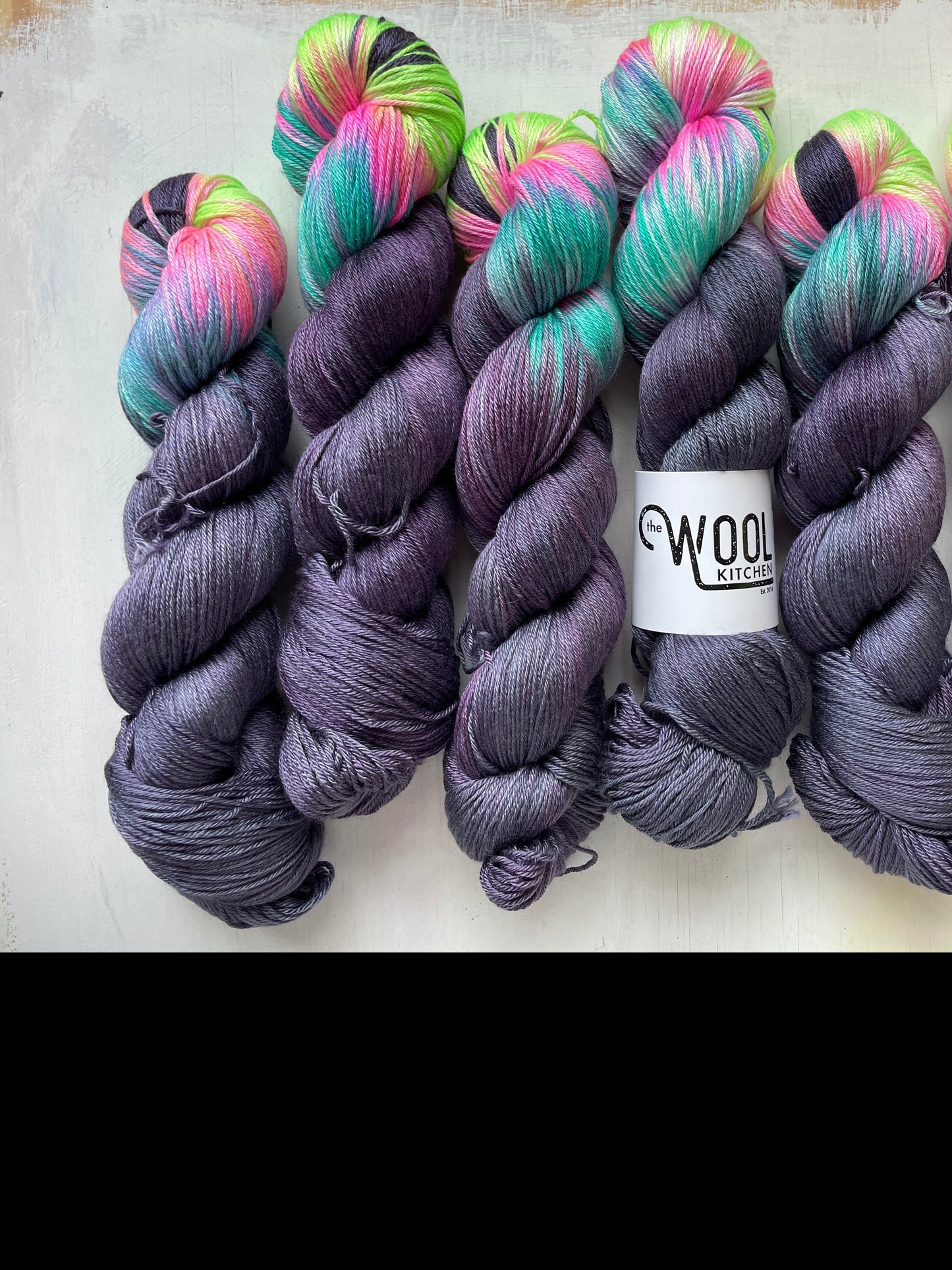 m2-9 Luxury 4ply Merino silk from the hand dyed yarn expert, The Wool Kitchen