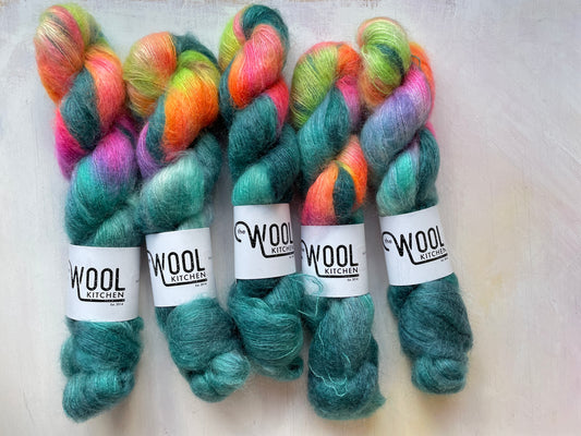 M2-9 Mohair Silk Lace from the hand dyed yarn expert, The Wool Kitchen