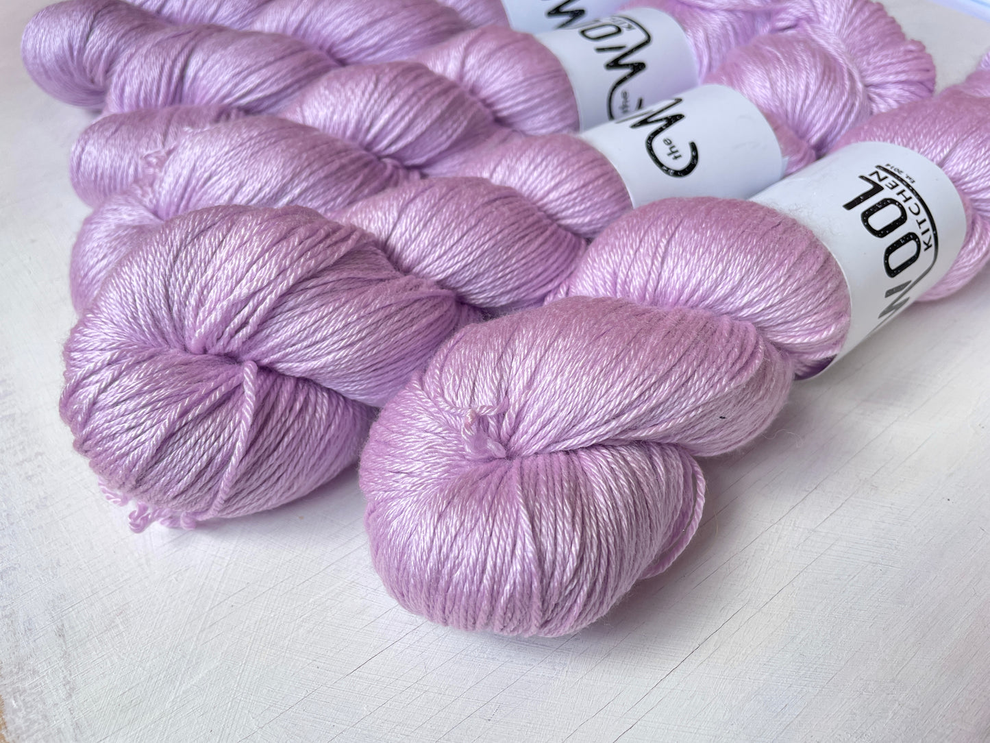 Lilac Love | Luxury 4ply Merino Silk