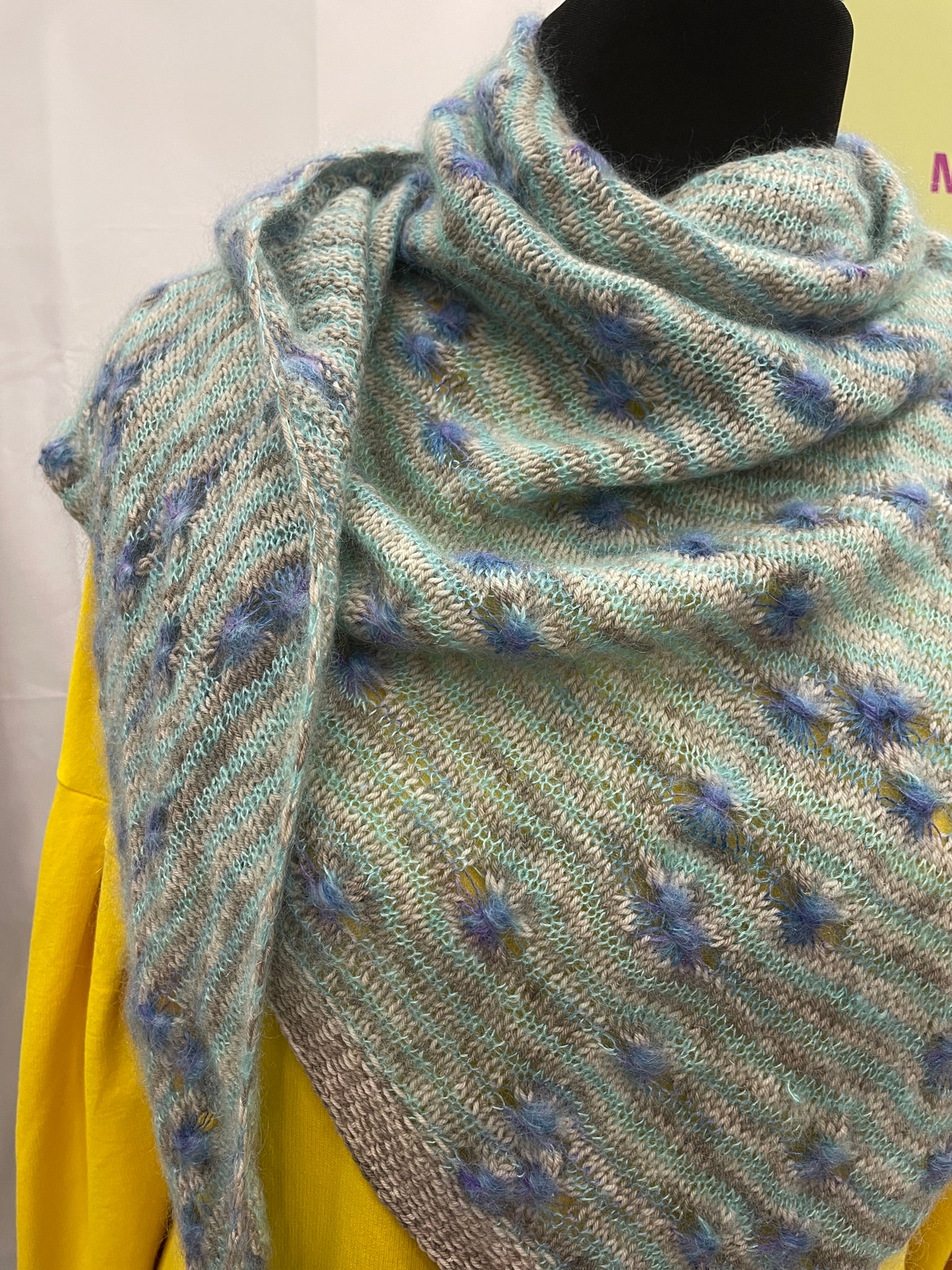 Ramble Shawl by Dawn Barker Yarn Kit from the assigned pooling kits collection by the hand dyed yarn expert, The Wool Kitchen